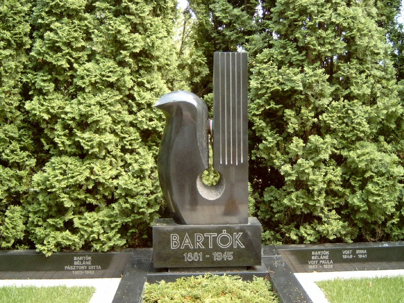Bartók Béla sírja, Farkasréti temető.