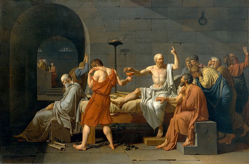 Soctratés halála. Mertopolitan Museum of Art, New York