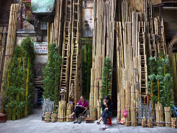 Hanoi, Bambusz árus